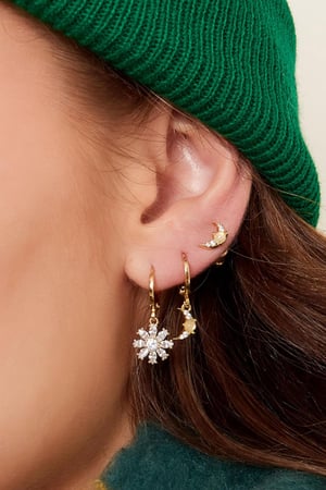 Clous d'oreilles Lune - Collection Sparkle Cuivré h5 Image3